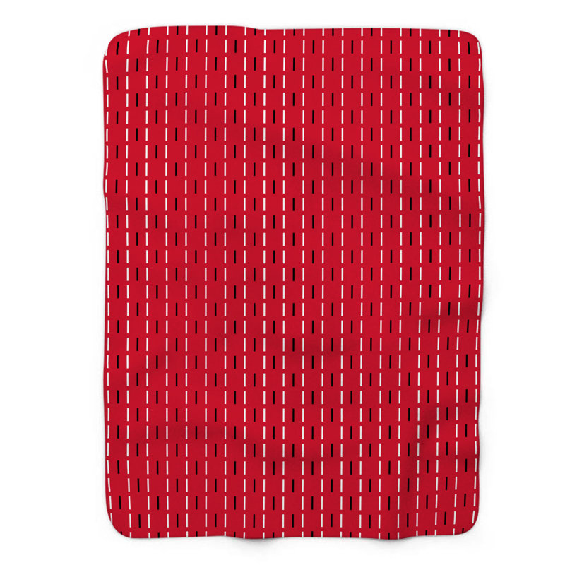 Onyx rouge - couverture Sherpa 1 pièce de qualité supérieure 0150, L 60 po x L 80 po