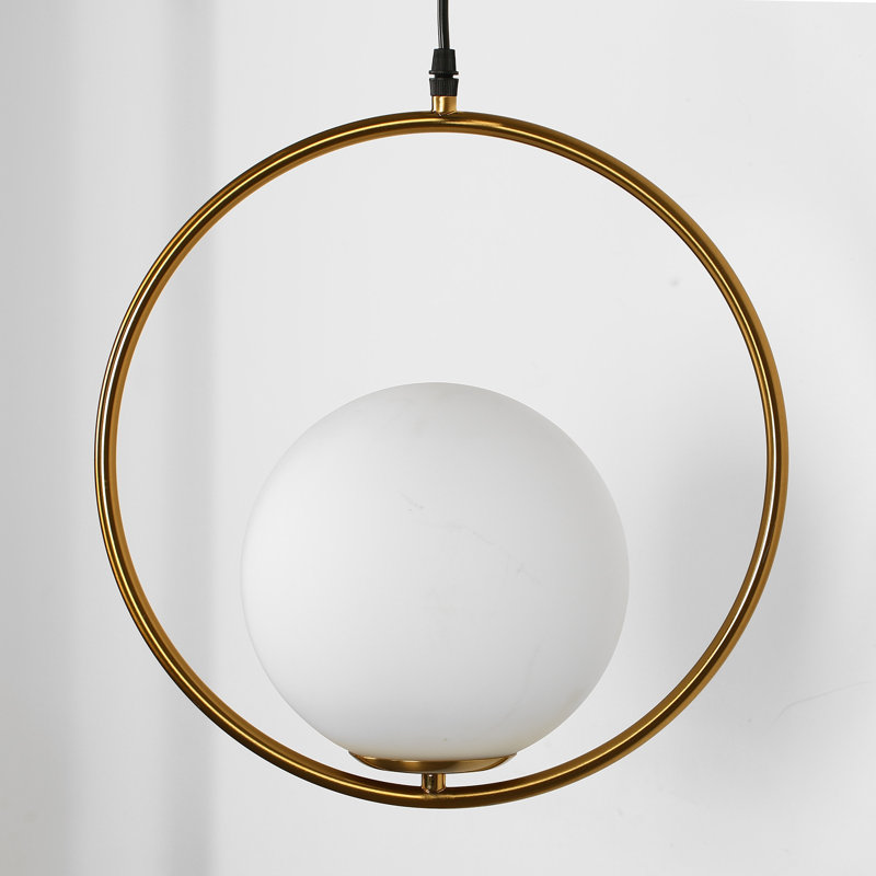 Estevanell 1 - Light Unique/Statement Round Pendant Light, Gold