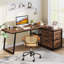 L-Shaped Metal Base Computer Desk-1529839709