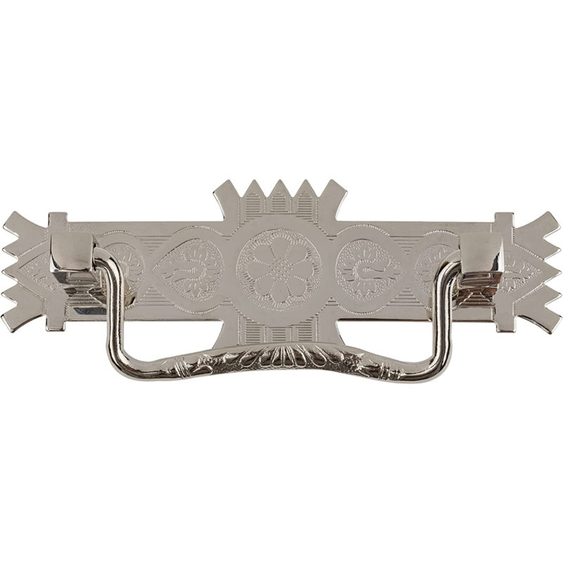 Tirette de style victorien Eastlake (au centre: 3 po), Nickel