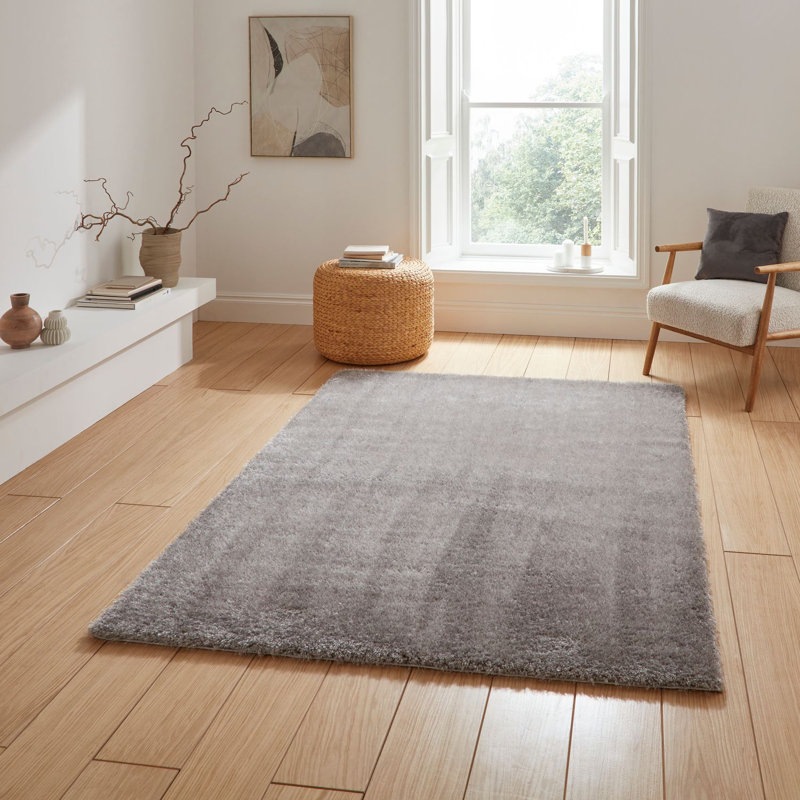 Lux Shaggy area rug Machine Woven Rectangle Silver, Rectangle 160 x 230cm