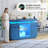 Modern Bar Cabinet with charging Ports And Sensor Lights-1848830444
