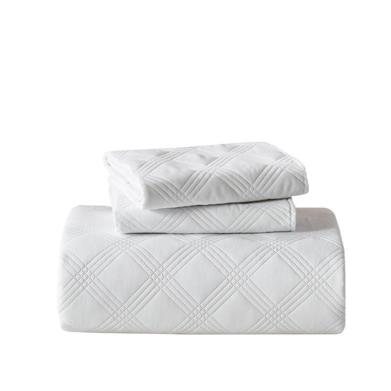 Ensemble de courtepointe Ensemble de housse de couette classique - ensemble de couvre-lit doux pour toutes les saisons, édredon mince de luxe, couverture matelassée chaude avec taies décoratives