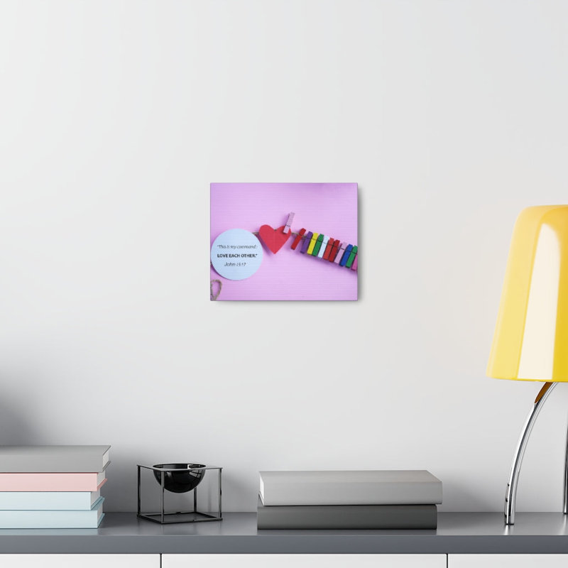 My Command John 15:17 1 Piece Wrapped Canvas Wall Art, 28cm H x 36cm W