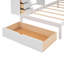 Lit superposé double au-dessus de simple avec bureau, tiroirs et tablettes-491078102