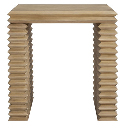 Canto Square 24" Stacked Design End Table