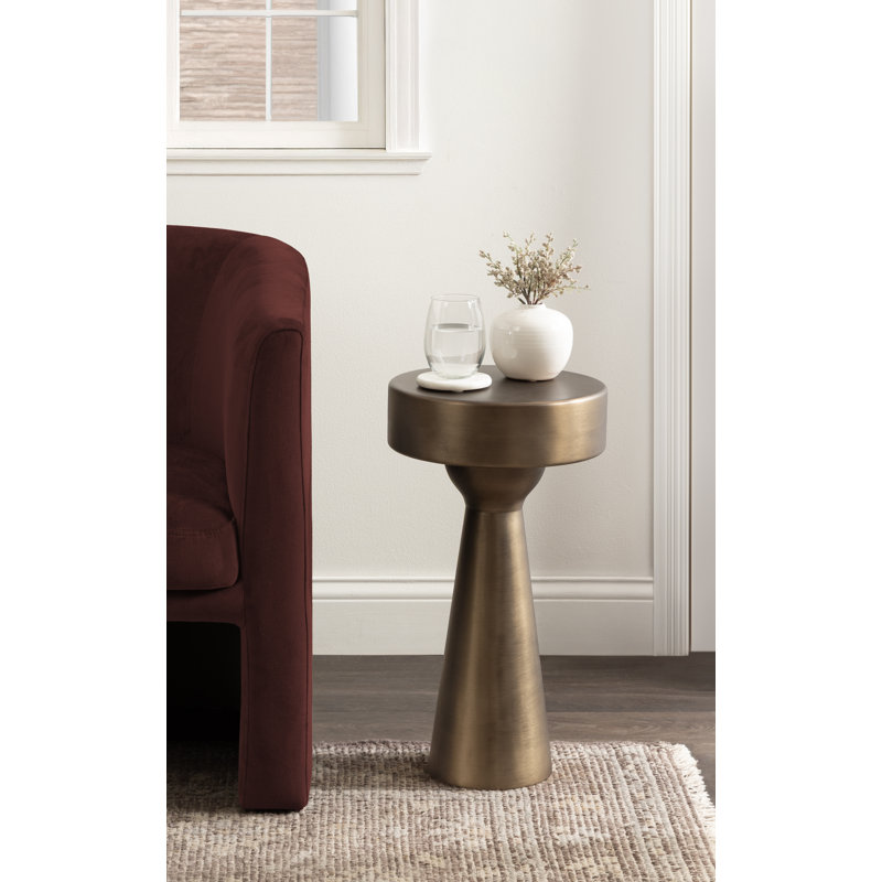 Table d'appoint Solbrett, Doré, H 22 po x l 12 po x P 12 po