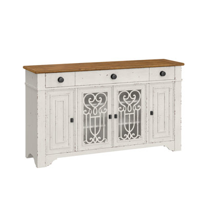 Aracena 63 " W Pine Solid Wood Sideboard