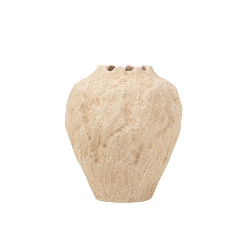 CERAMIC VASE, Brown, 24cm