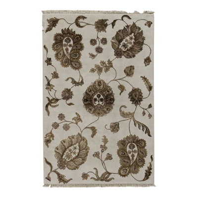 Wool Floral Area Rug