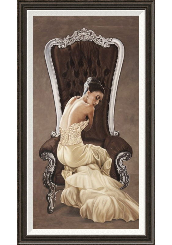 " Beautiful Queen I " Oil Print, 36" H x 18" W, Unframed/Canvas, No Mat