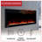 Symple Stuff Electric Fireplace With Remote-243645089