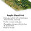 Papillons et coquelicots, impression sur verre acrylique-1545458194