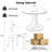 Round Pedestal Glass Dining Table Set-114238983-114238981-114238978