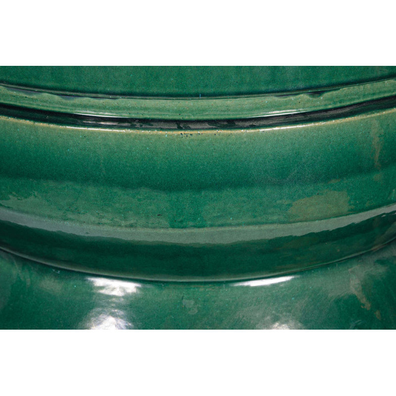 Provenance Signature Outdoor Round Side Table, Emerald