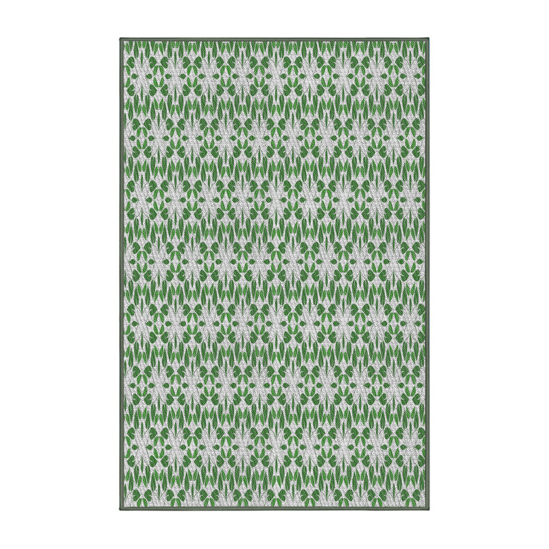 Tapis vert foncé à tisser électrique, Rectangle 5 pi x 7 pi