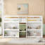 Lit simple mezzanine bas avec tablettes Jceur-177938691