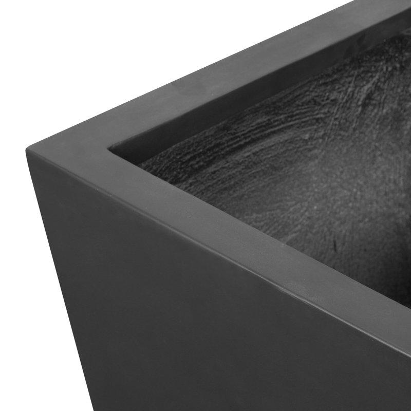 Koto Planter, 28" H x 28" W x 28" D, Black