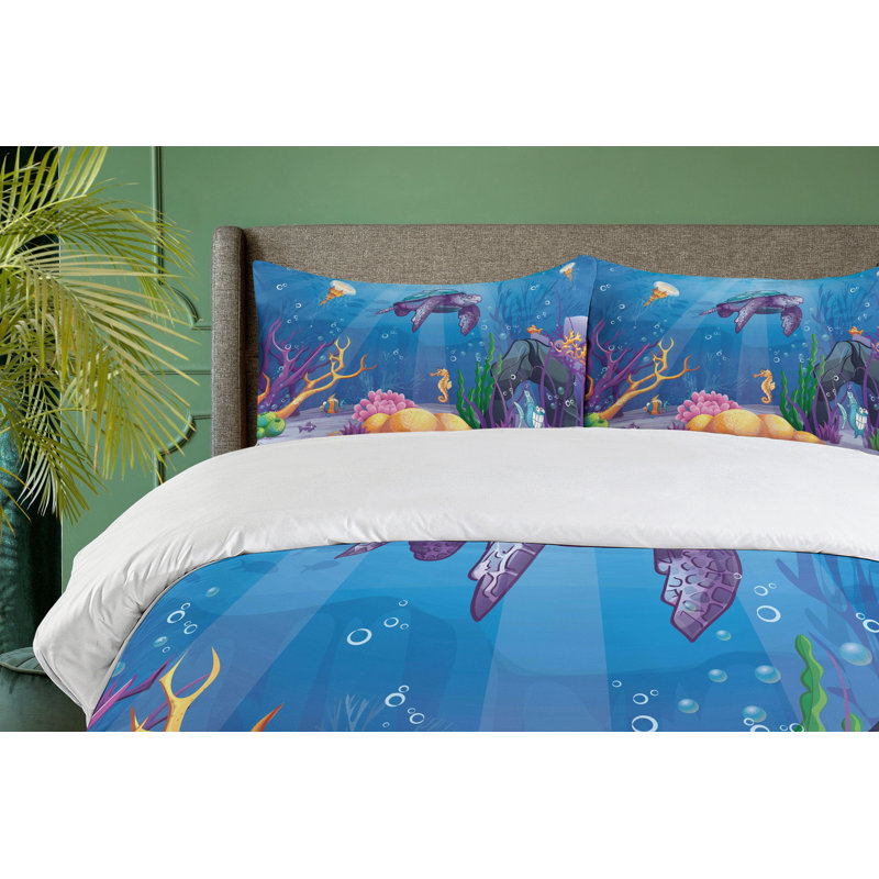 Turtle Underwater [EU ONLY] Duvet Cover Set, King