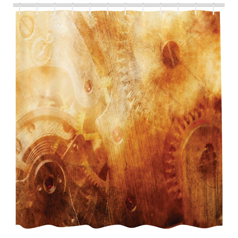 Shower Curtain with Hooks Included, 70" H x 69" W
