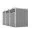 La remise à poubelle permet de ranger 3 poubelles avec tige de support pneumatique, avec portes verrouillables et chaîne de couvercle imperméable, pour patio, jardin, cour arrière, gris-129701087