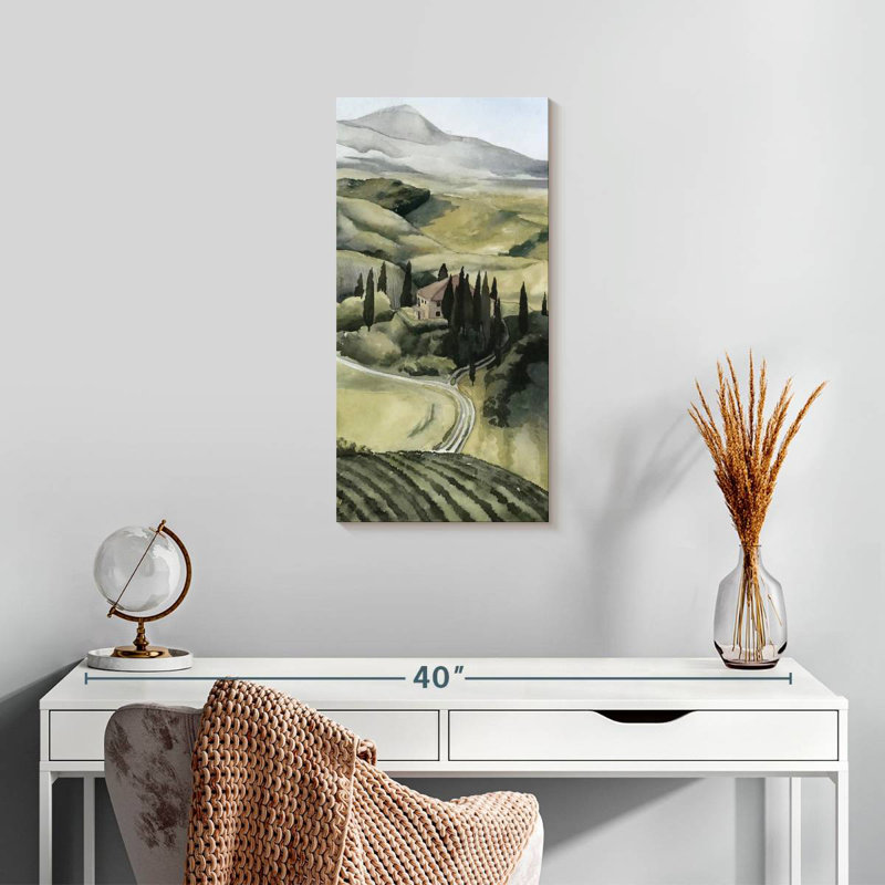 Aquarelle Toscane I, H 24 po x l 12 po