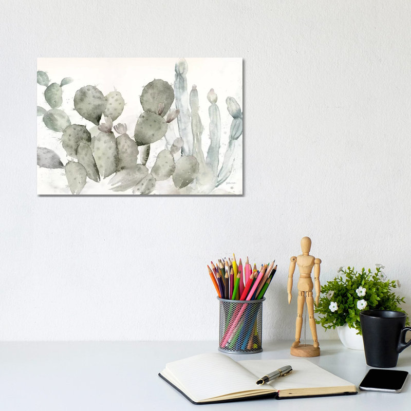 Cactus Garden Landscape by Cynthia Coulter - Wrapped Canvas Print, 20.32 cm H x 30.48 cm W