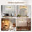 Contemporary Bathroom Vanity Light Fixture with Ribbed Clear Glass Globe Shades-461178571-461178569