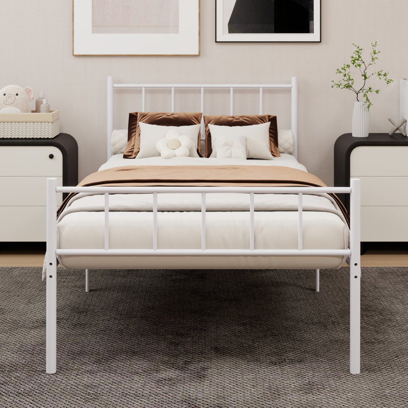 Cadre ouvert en métal, Simple, White