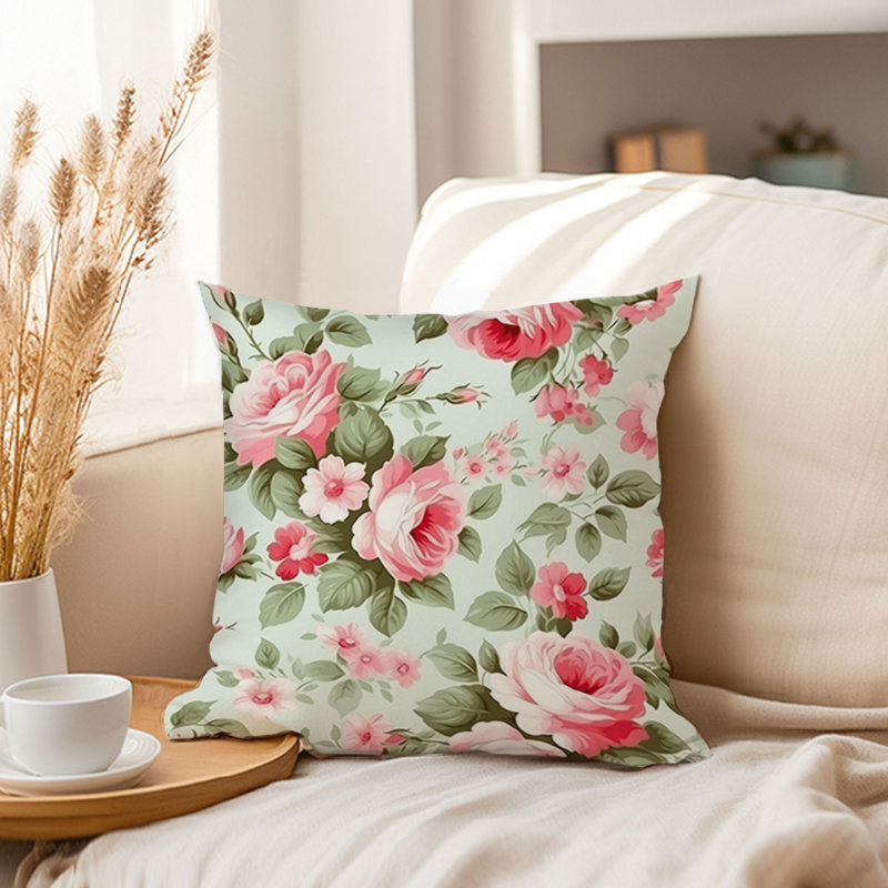  Floral Pillow Cover
