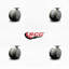 Ensemble de 4 roulettes de service pour 2 roulettes-101283551