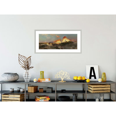 Green River Cliffs Wyoming by Thomas Moran -Framed Giclee Print