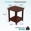 Table de bout d'extérieur en PEHD Adirondack-1482439233