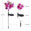 Solar Garden Lights Outdoor Phalaenopsis Flower Garden Stake Lights Waterproof LED Yard Decor