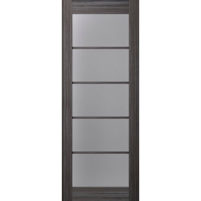 Palladio 5-Lite Solid Manufactured Wood and Glass Paneled Standard Door Slab