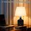 Lampe de table rechargeable sans fil avec batterie 5000 mah, lampe de chevet à DEL à intensité variable 3 couleurs, lampe de bureau moderne portative pour un usage domestique et extérieur