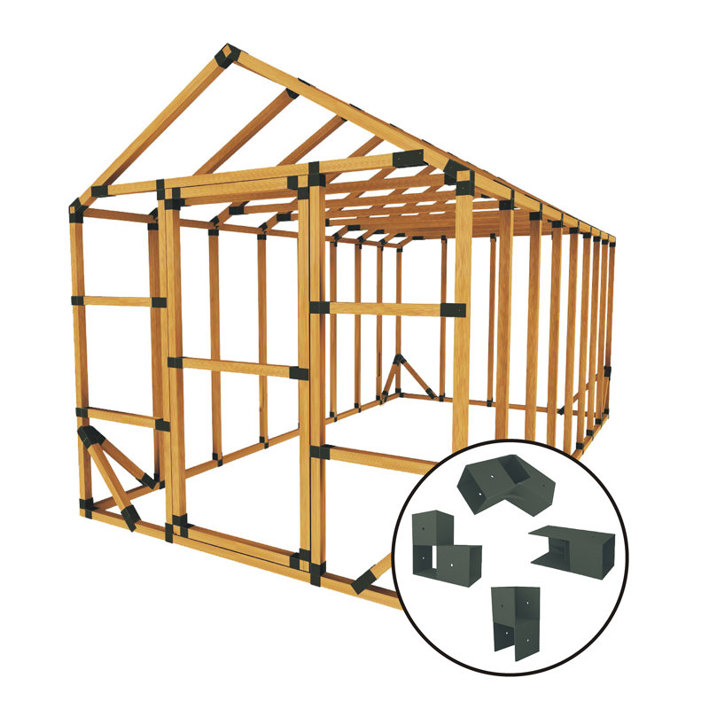 8' W x 16' D DIY Storage Shed Kit