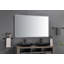 Miroir de salle de bain DEL 60 x 36 pouces, cadre en aluminium et verre, 1 pièce, fixation murale, rétroéclairage, antibuée, intensité variable et fonction mémoire