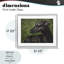 Black Greyhound Portrait Framed Print Under Glass, design by George Dyachenko-1837895968-1837895975
