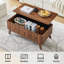 Table basse à plateau relevable