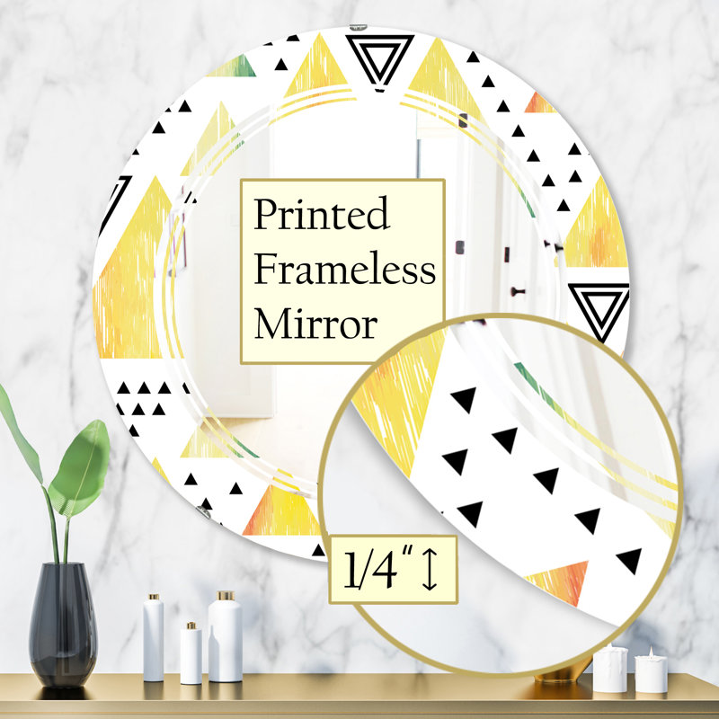 Miroir mural Triamular Design IV, 31,5 po x 31,5 po