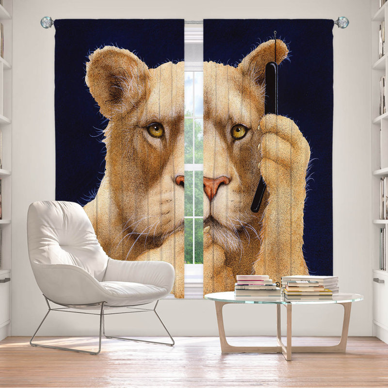 Paire de rideaux obscurcissant en polyester Emraan, L 40 po x L 82 po