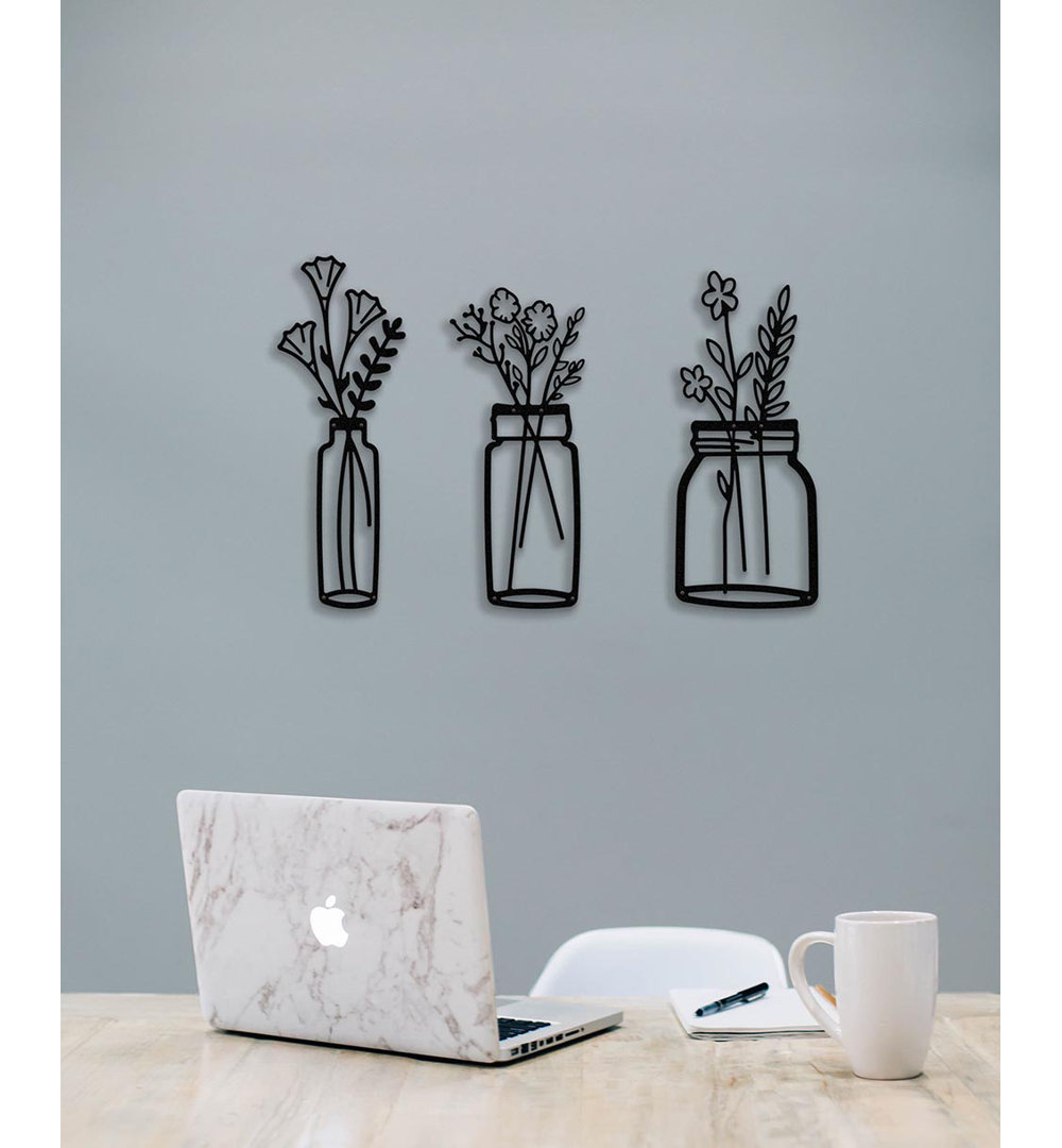 Plants & Flowers Wall Decor on Metal