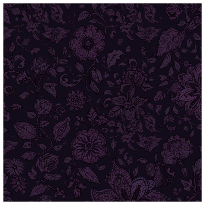 Rideaux de fenêtre à motif floral mauve, voilages et voilages à motif floral - 1 panneau, 50" x 80" - 1 Panel, Blockout
