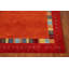 Orange Wool Gabbeh Indian Area Rug 5x8