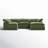 Wonardo Upholstered U-Shaped Sectional Reversible-1206242232