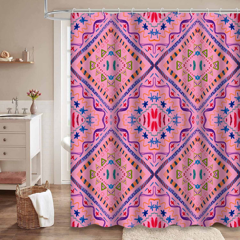 Rideau de douche vert imperméable, rideaux de douche pour la salle de bain avec 12 crochets, L 72 po x l 84 po
