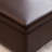 Faux Leather Ottoman