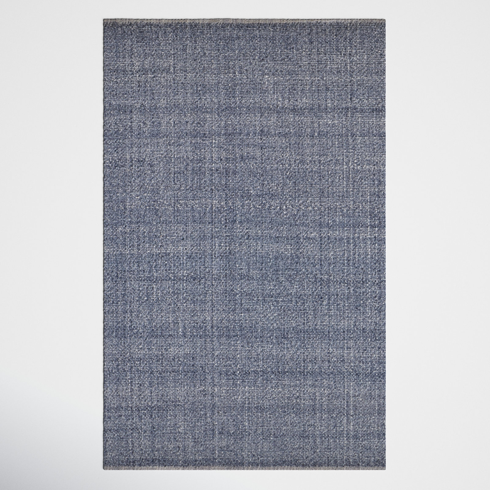 Fleurette Handmade Blue Rug, Rectangle 5' x 8'