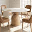 Table ronde en bois massif en bois fritté blanc, robuste et durable-147684056